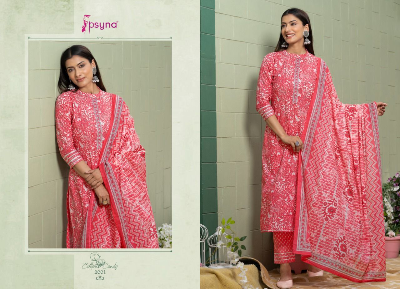 Cotton Candy 2 Psyna Printed Wholesale Cotton Salwar Suit Catalog